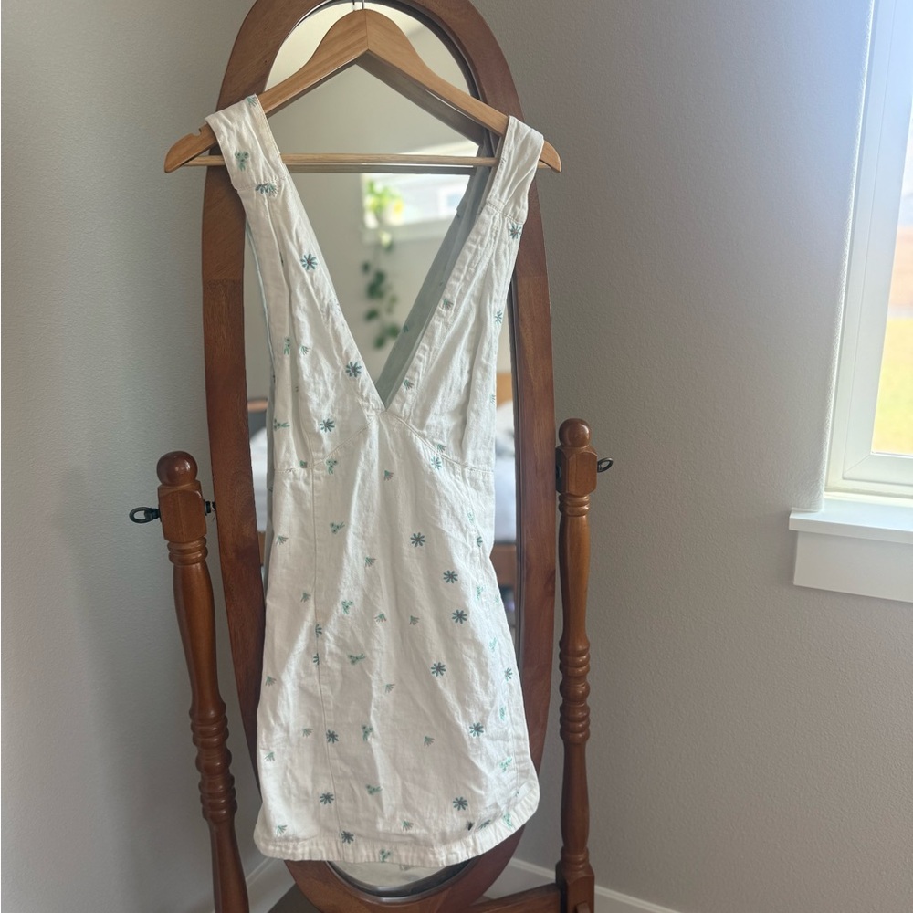 Free People Embroidered Mini Dress